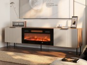 TV-Lowboard Seretio 180 SR06 mit Kamin