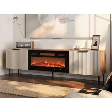 TV-Lowboard Seretio 180 SR06 mit Kamin