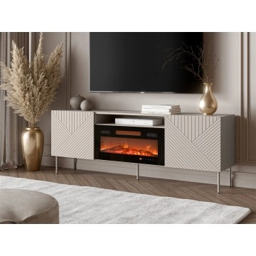 TV-Lowboard Azynit Cashmere 190 EF II mit Kamin