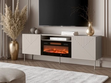 TV-Lowboard Azynit Cashmere 190 EF II mit Kamin
