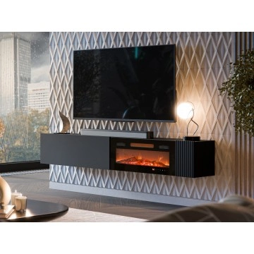 TV-Lowboard Bamali 200 EF mit Kamin