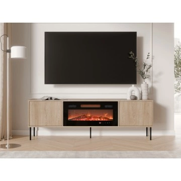 TV-Lowboard Tugba 180 2D EF mit Kamin