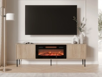 TV-Lowboard Tugba 180 2D EF mit Kamin