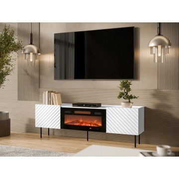TV-Lowboard Gretzo 180 2D mit Kamin