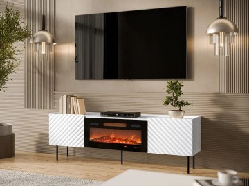 TV-Lowboard Gretzo 180 2D mit Kamin