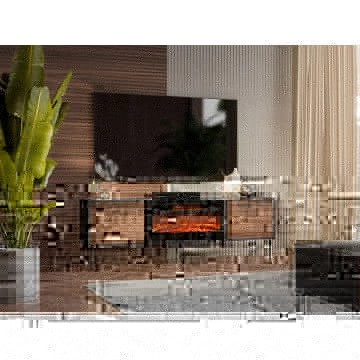 TV-Lowboard Heprano 180 mit Kamin