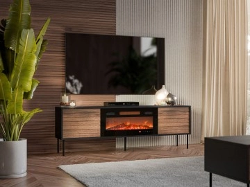 TV-Lowboard Heprano 180 mit Kamin