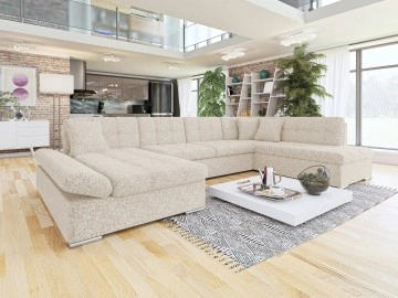 Wohnlandschaft Genero mit Bettkasten und Schlaffunktion