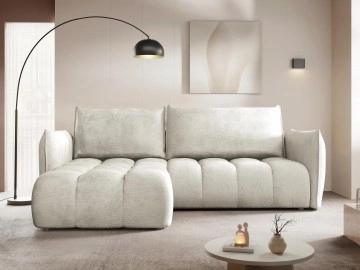 Ecksofa Varoneri mit Bettkasten und Schlaffunktion