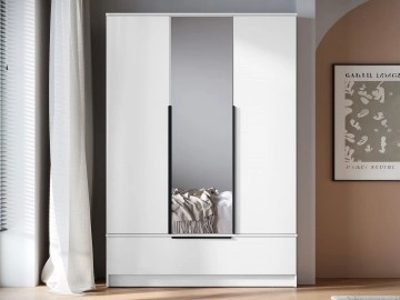Drehtürenschrank mit Spiegel Aroksi 3D