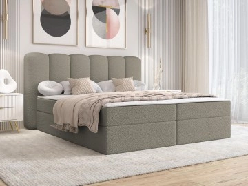 Boxspringbett mit zwei Bettkästen Titiko 1 Boucle