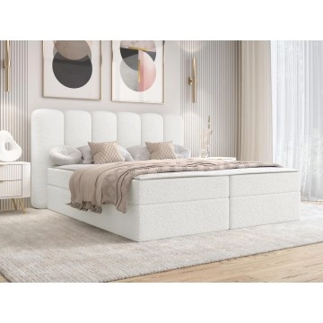 Boxspringbett mit zwei Bettkästen Titiko 1 Boucle
