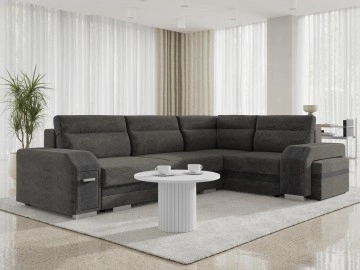 Wohnlandschaft Sandi mit Schlaffunktion und zwei Bettkästen