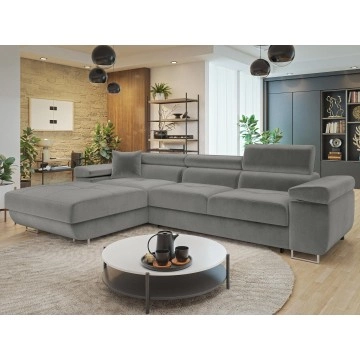 Ecksofa Torezio Mini mit Schlaffunktion und Bettkasten