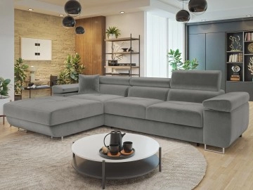 Ecksofa Torezio Mini mit Schlaffunktion und Bettkasten