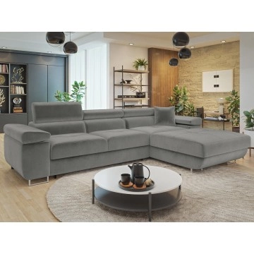 Ecksofa Torezio Mini mit Schlaffunktion und Bettkasten
