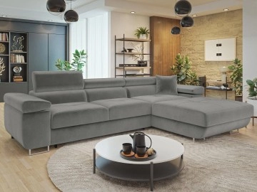 Ecksofa Torezio Mini mit Schlaffunktion und Bettkasten