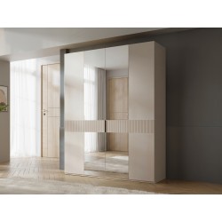 Miniaturbild von Kleiderschrank Tortonis 180 4D mit Spiegel
