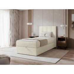 Miniaturbild von Boxspringbett mit Bettkasten Gonzo Single Boucle