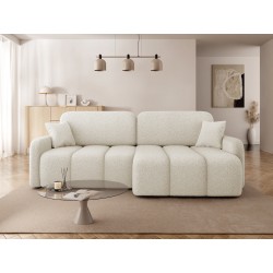 Miniaturbild von Ecksofa Ursima Boucle mit Schlaffunktion und Bettkasten