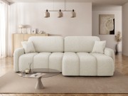 Ecksofa Ursima Boucle mit Schlaffunktion und Bettkasten