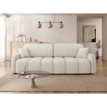 Sofa Ursima Boucle mit Schlaffunktion und Bettkasten