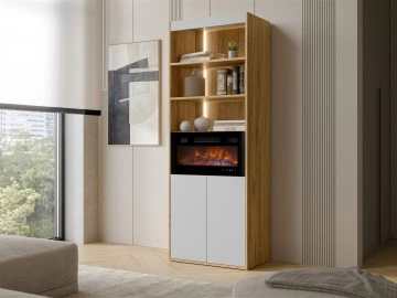 Vitrine Biranto EF 60 2D mit Kamin