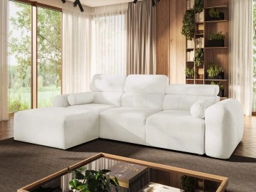 Ecksofa Leminaz I mit Bettkasten und Schlaffunktion