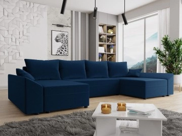 Ecksofa Peltata U Lux mit Schlaffunktion und Bettkasten