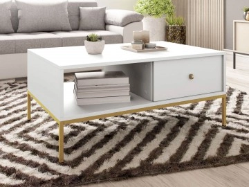 Couchtisch mit stauraum Tonkor Gold TL104