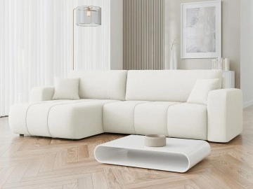 Ecksofa Larow Maxi mit Schlaffunktion und Bettkasten