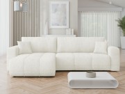 Ecksofa Larow Maxi Boucle mit Schlaffunktion und Bettkasten