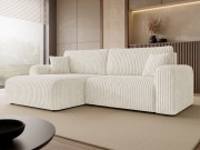 Ecksofa Veliso L Cord Bis mit Bettkasten und Schlaffunktion