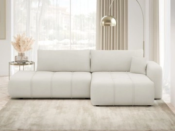 Ecksofa Larow O mit Schlaffunktion und Bettkasten
