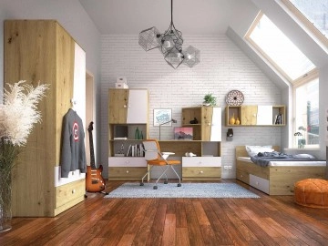 Jugendzimmer Set  Wurak II mit Bett