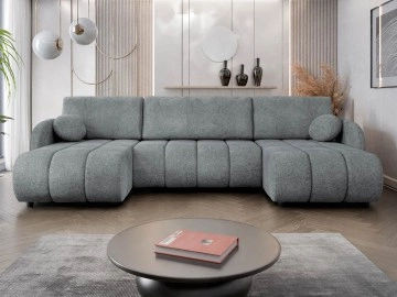 Wohnlandschaft Creyza U mit Bettkasten und Schlaffunktion