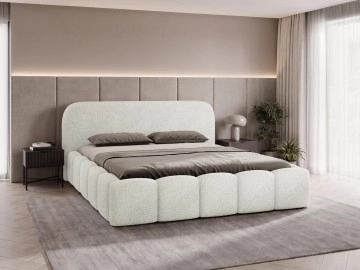 Polsterbett mit Bettkasten Armetos Boucle