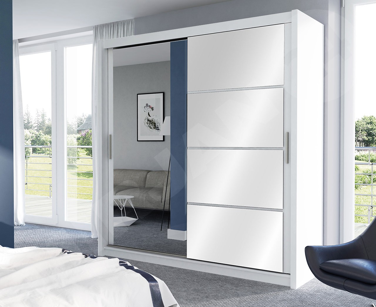 Schiebetürenschrank Radon 150 - Mirjan24