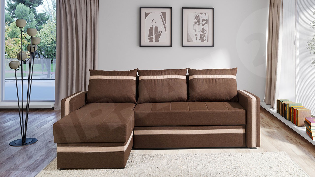 Ecksofa Vivus mit Bettkasten - Mirjan24