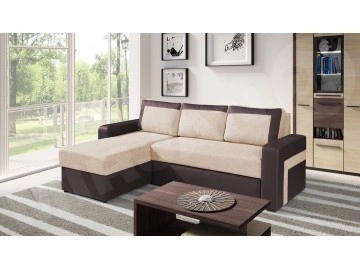 Ecksofa Alaska mit Schlaffunktion und Bettkasten