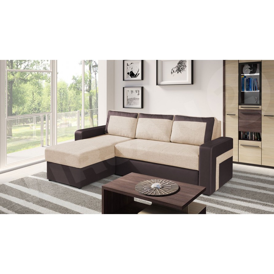 Ecksofa Alaska mit Schlaffunktion und Bettkasten Ecksofa Alaska mit Schlaffunktion und Bettkasten