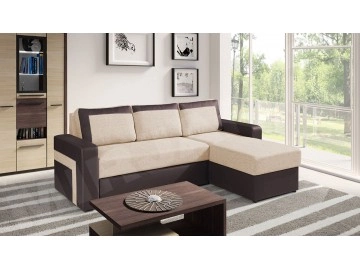 Ecksofa Alaska mit Schlaffunktion und Bettkasten