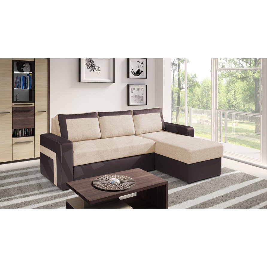 Ecksofa Alaska mit Schlaffunktion und Bettkasten Ecksofa Alaska mit Schlaffunktion und Bettkasten