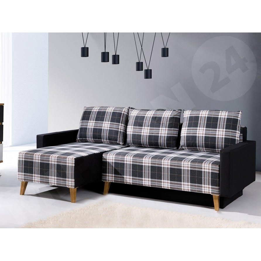 Ecksofa Temero mit Schlaffunktion und Bettkasten Ecksofa Temero mit Schlaffunktion und Bettkasten