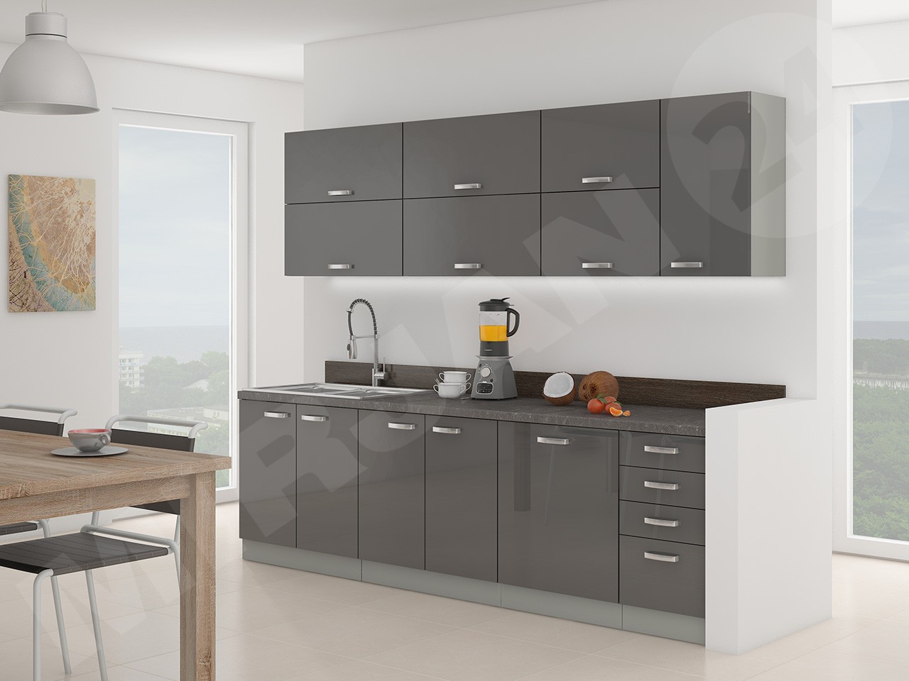 Moderne Küchenmöbel Multiline IV | Lieferung KOSTENLOS