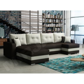 Ecksofa Leos mit drei Bettkasten und Schlaffunktion Ecksofa Leos mit drei Bettkasten und Schlaffunktion