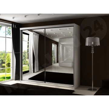 Großer Schwebetürenschrank mit Spiegel Sahara 21/200