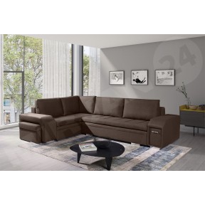 Ecksofa Milo mit Schlaffunktion und Bettkasten Ecksofa Milo mit Schlaffunktion und Bettkasten