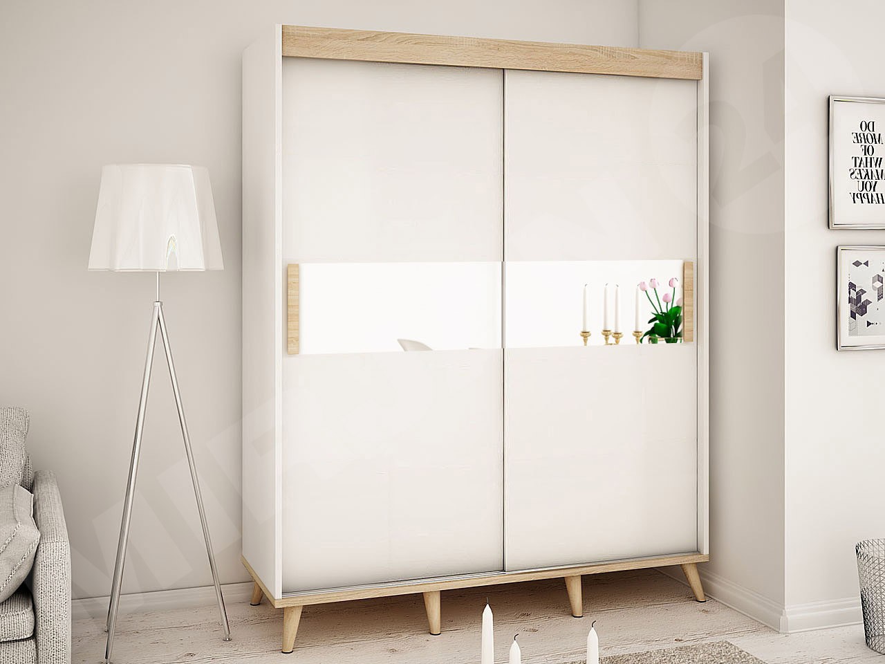 Schrank mit Schwebetüren Bravo H13 13cm Lieferung KOSTENLOS Schrank mit Schwebetüren Bravo H13 13cm Lieferung KOSTENLOS