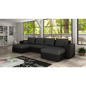 Ecksofa Lumin mit Schlaffunktion und Bettkasten Ecksofa Lumin mit Schlaffunktion und Bettkasten